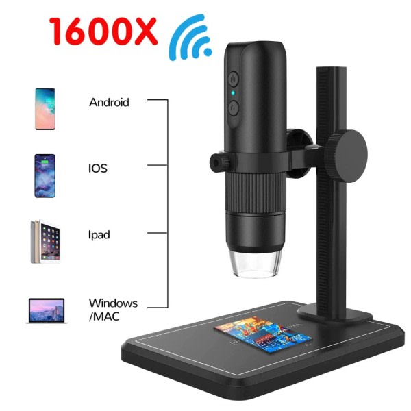 Digitaalinen mikroskooppi uusin 1600X Ammattimainen USB 8 LED Endoskooppi kamera suurennus