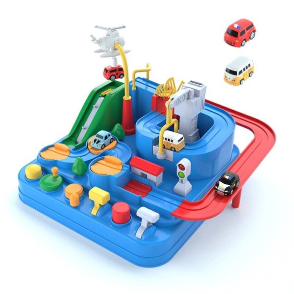 Jernbane bil tog bane legetøj racing interaktiv model racing eventyr hjerne spil montessori