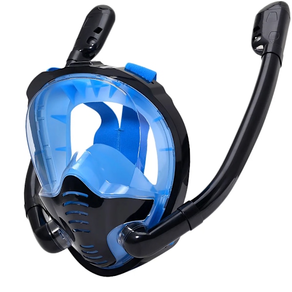 Full Ansikt Snorkel Maske 180°Panoramic View Silikon Tørr