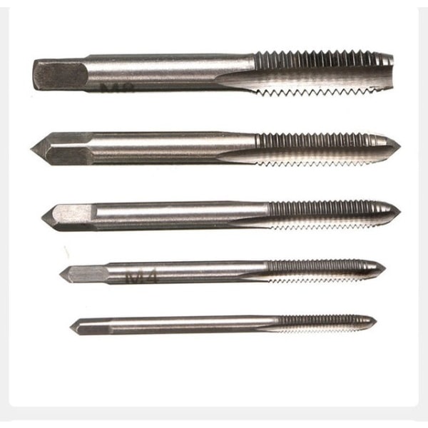 5kpl M3-M8 3mm-8mm kone ruuvi kierre metrinen tulppa