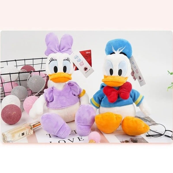 Donald Duck Plysj Leke Plysj Dukke Tegneserie Daisy 30cm PP Bomull Fylte Dyr Par Dukke Barn Julegave