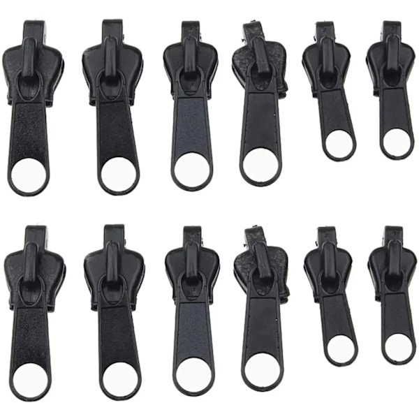 6 bitar Universal Instant Fix Zipper 3 Sizes Repair Kit