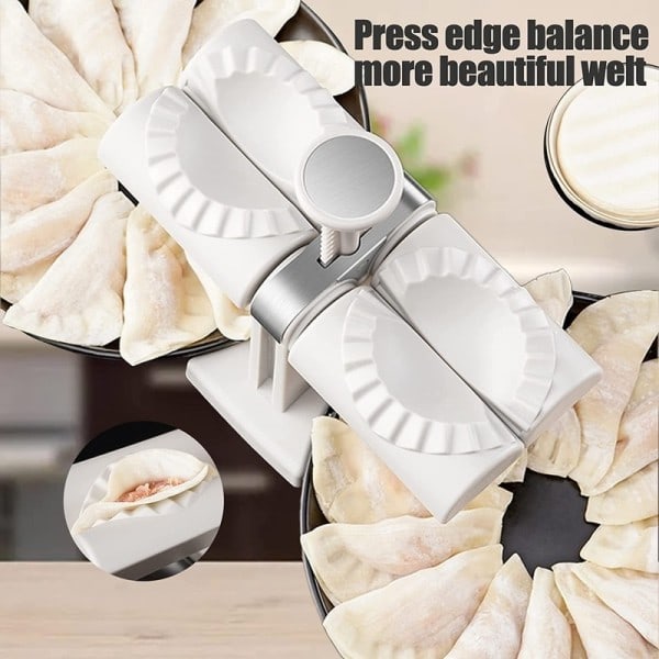 Fuldt Automatisk Dumpling Maskin Dobbelt Hoved Press Dumplings Mold