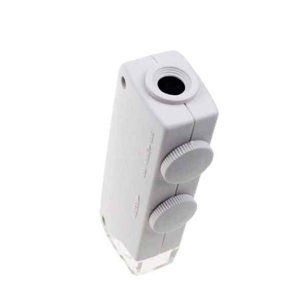 1 stk Ny Kvalitet Håndholdt 160X-200X Forstørrelse Zoom Len LED Oplyst lys lampe Lomme Mikroskop Forstørrelsesglas Lup