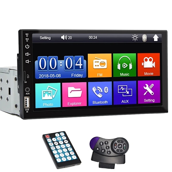 7 tuuman auto radio 1 Din MP5 soitin kosketus näyttö multimedia
