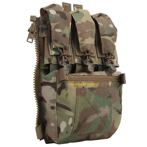 V5 PC Tactical Back Panel Pouch Zip-on Multi-fit GP Pocket