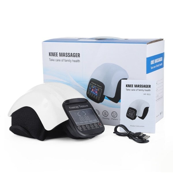Elektrisk Infraröd Värme Knä Massage Luft Tryck & Vibration Sjukgymnastik Instrument Knä Massage