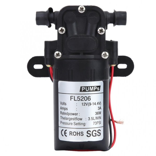 Elektrisk membran vand pumpe automatisk afbryder 2-3,5 l/min høj tryk landbrug vask spray vand pumpe