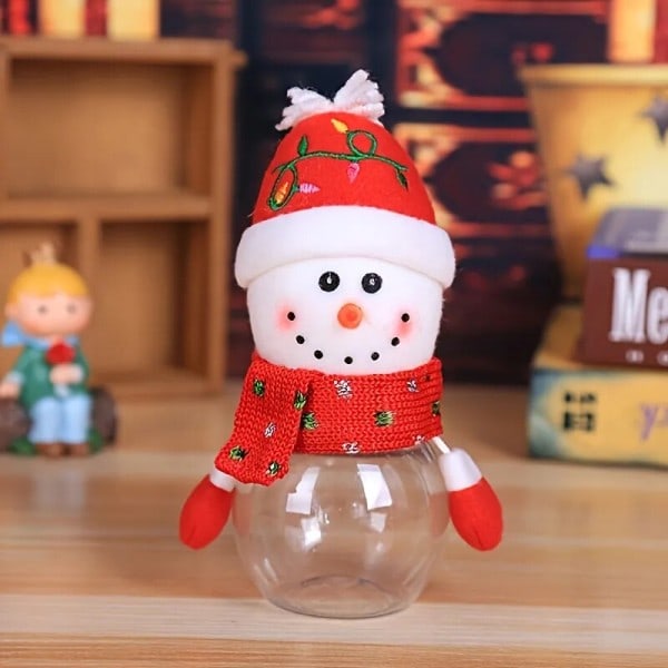 Jul pynt Kreativt Hängande Godis Borkar Barn Gåva Lådor Gammal Snögubbe Förvaring