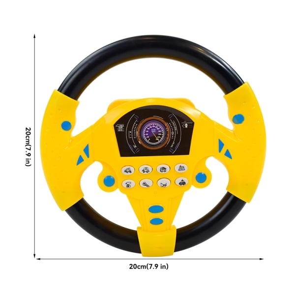 Elektrisk Simulering Rat Hjul Legetøj med Lys Lyd