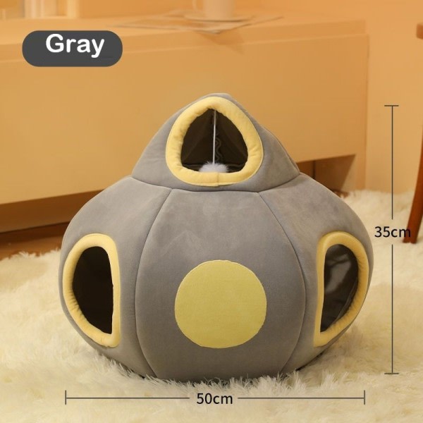 Creative Cat Bed Tunnel Fallbar Luftskepp Format Husdjur Interaktiva Lek leksaker