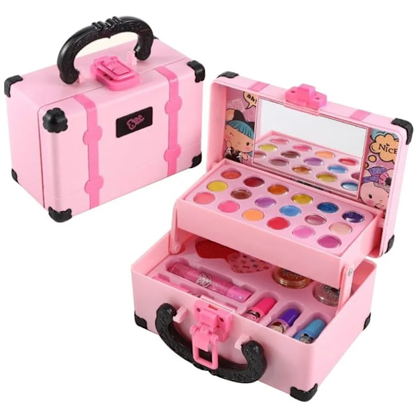 Barn Smink Kosmetika Leka Låda Princess Smink Flicka Leksak Lek set