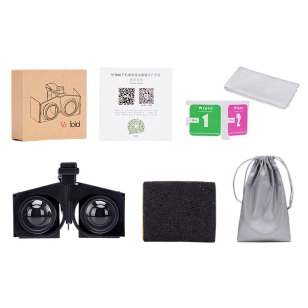 Virtual Reality Glasögon 3D VR Glasögon Portable Folding VR glasögon