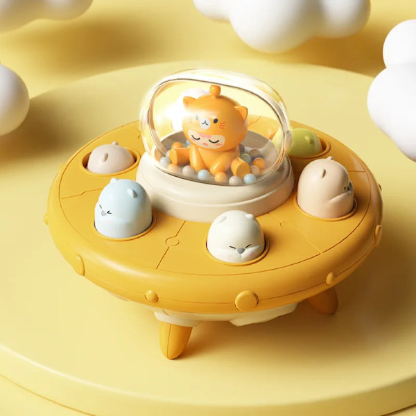 Montessori Whack A Muldvarp Spill Leker for Baby 12 Måneder Spill for Babyer Utvikling Child Clapper Interactive Toy