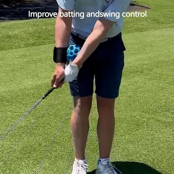 Bærbar Golf Swing Træner Ball Golf Swing Posture Corrector Træning Hjelpemiddel bolde Justerbar Håndled Sleeve Golf Træning bold