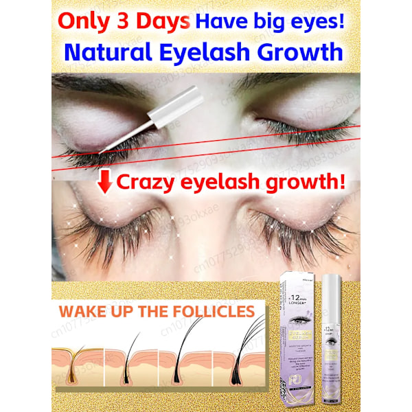 Ögonfrans tillväxt serum 3 dagar snabb ögonfrans tillväxt ögonbryn naturligt serum förbättrande fransar lyftande förlängning ögonfransar
