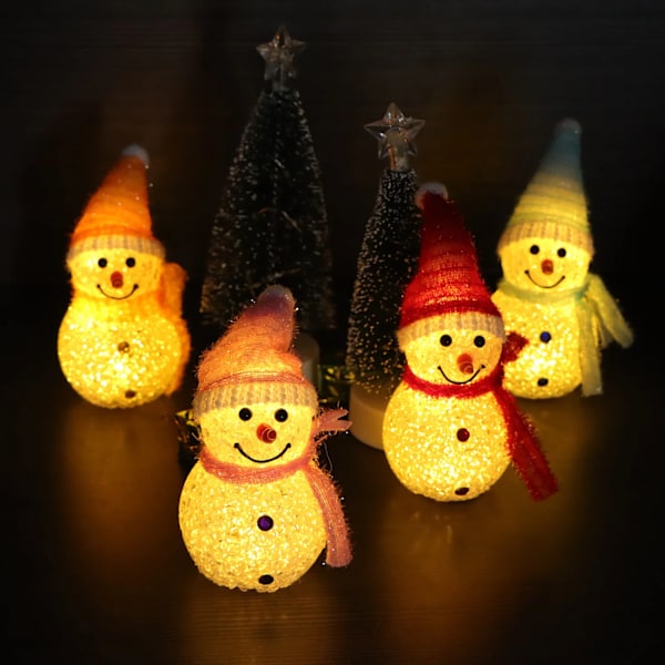Joulu Lumiukko Sisustus valo aurinko LED Puutarha vedenpitävä valo