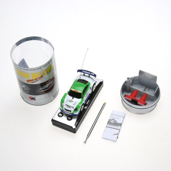 Mini 1:58 Coke Can RC Radio Fjernbetjening Kontrol Race Racing Bil Legetøj