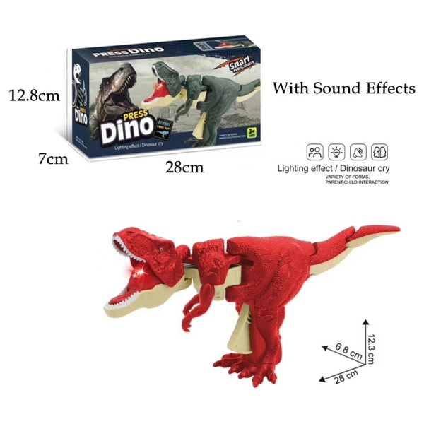 Lapset Dekompressio Dinosaur Lelu Hauska Käsikäyttöinen teleskooppi jousi keinu dinosaurus Fidget lelut