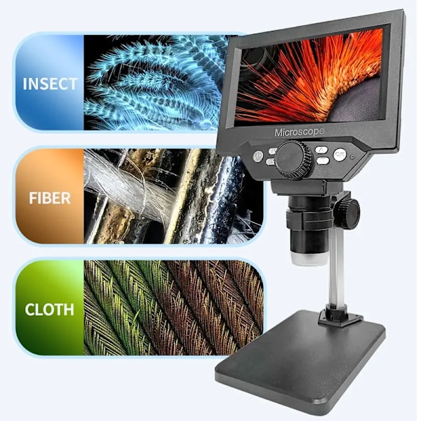 5,5" LCD Digital Mikroskop 1000X 1080P Mynt Mikroskop Förstoringsglas med Ställ Llödning Mikroskop för Elektronik Reparation
