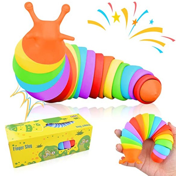 1 pieces Fidget Slug Toy Sensory Toy For Børn Og Voksne