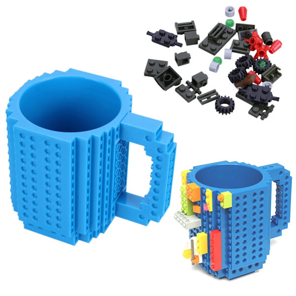 350 ml Creative Mjölk Mugg Kaffe Muggar Creative Build-on Brick Mugg Muggar Dricks Vatten hållare