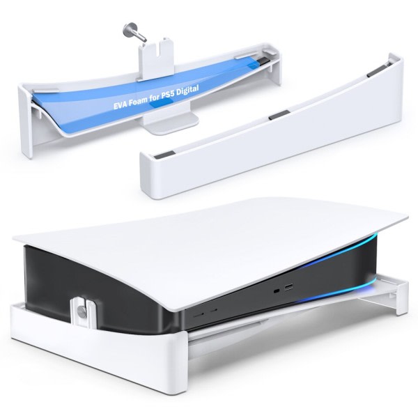 PS5 Konsol Horizontal Køling Stand PS5 Base Holder PS5 Controller Oplader til Playstation 5 Disc & Digital Editions
