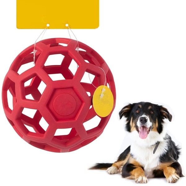 Koira puru lelu luonnollinen kumi palapeli pallo koira geometrinen turvallisuus lelut pallo koirille