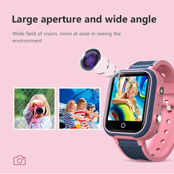 4G Smart Watch Barn GPS WIFI Video Call SOS IP67 Vattenproof Barn Smartwatch Kamera Monitor Spårare Plats Telefon Klocka