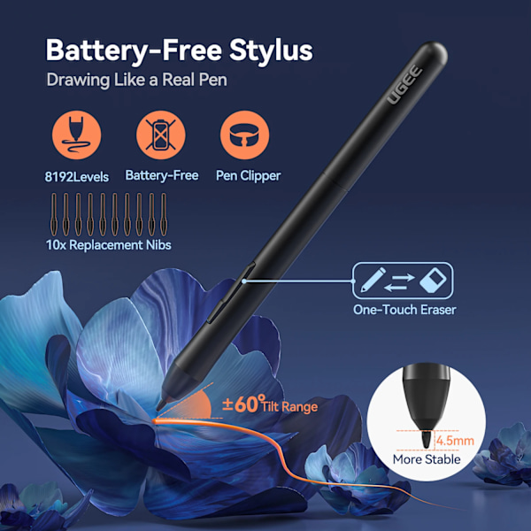 S640 Graphic Nettbrett 6 Tommer Tegning Nettbrett Digital Penn