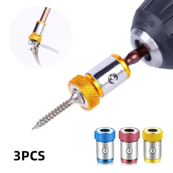 Magnetisk bit hållare legering elektrisk magnetisk ring skruvmejsel bit huvud hållare anti korrosion magnetisera