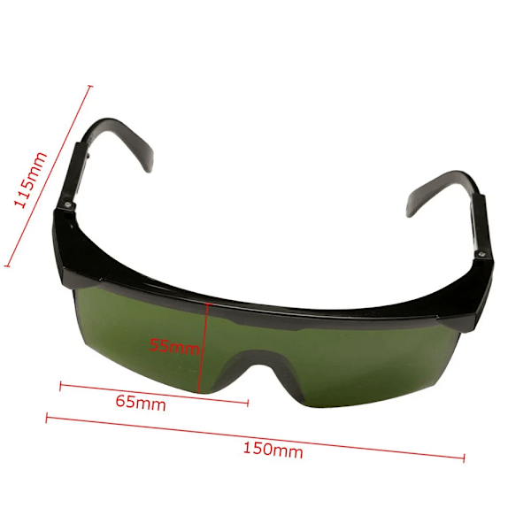Laser Suoja Suojalasit 200nm-2000nm Laser Turva lasit IPL-2 OD+4 Tyylikäs suojalasit