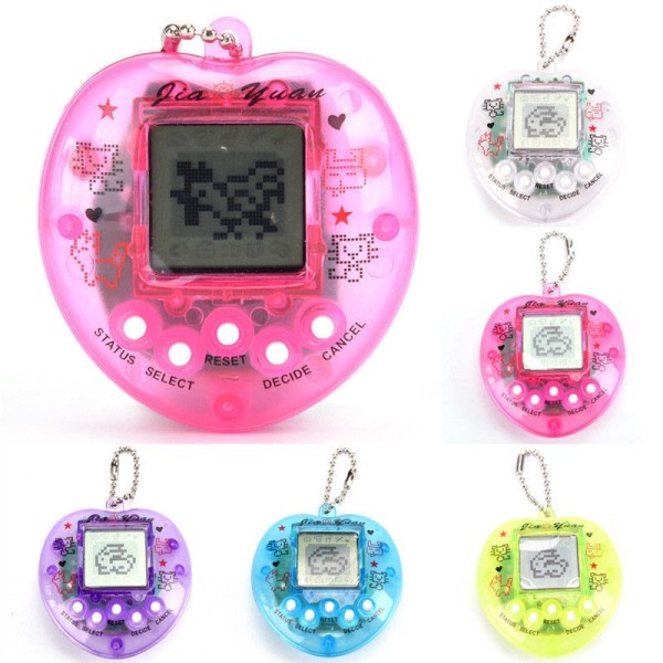 Transparent Elektronisk Husdjur Tamagotchi  Nostalgisk 49 Pets I One Virtual Cyber Digital Pet Leksaker