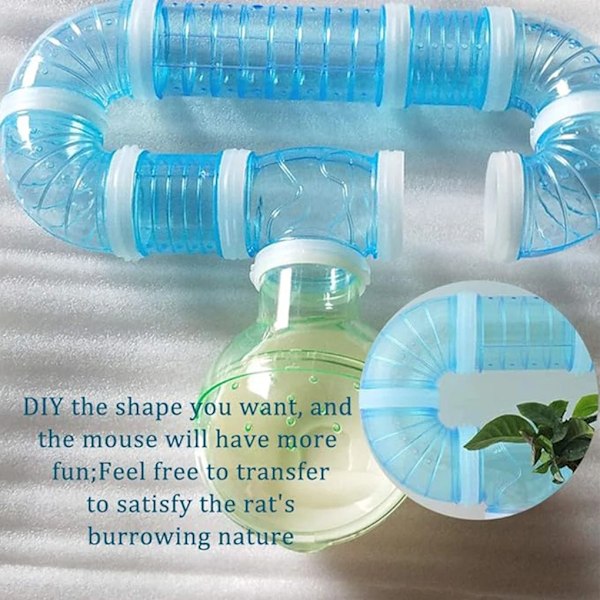 Hamster Rör Kul Och Intressant Leksak För Hamstrar Lätt Att Rengöra Transparent Rör Hamster Tunnel