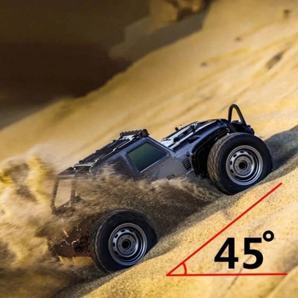 Off Road 4WD med LED Forlygter 2.4G Vandtæt Fjernbetjening Kontrol Monster Lastbil