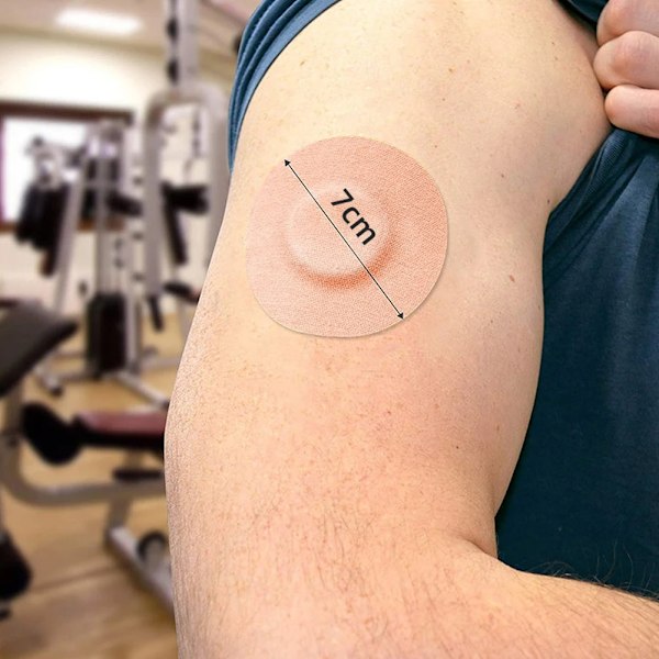 50 stykker klæbemiddel plastre Fixic Sensor Transparent Vandtæt