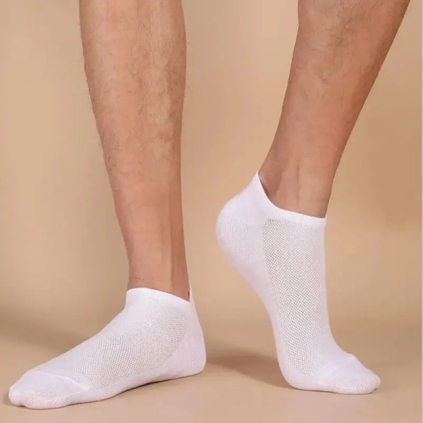 10 par unisex afslappet almindelig farve båd strømper tynde åndbar komfortabel anti lugt svedabsorberende lav cut ankel sokker