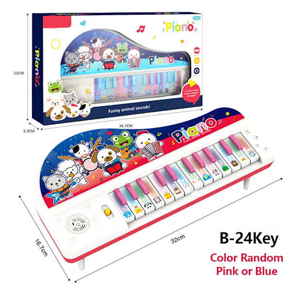 Elektronisk Piano Keyboard Bærbart 61 Keys Orgel med Mikrofon Utdanning Leker