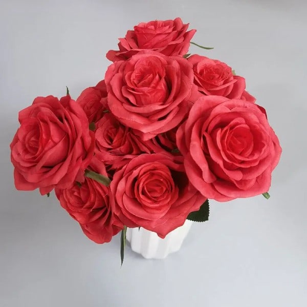 Rose Buket Kunstig Blomster Bryllup Rose Dekor Scene Display