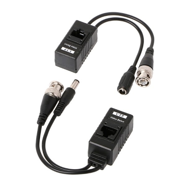 1 pari BNC  RJ45 passiivinen video virta + ääni balun lähetin-vastaanotin CCTV kameralle