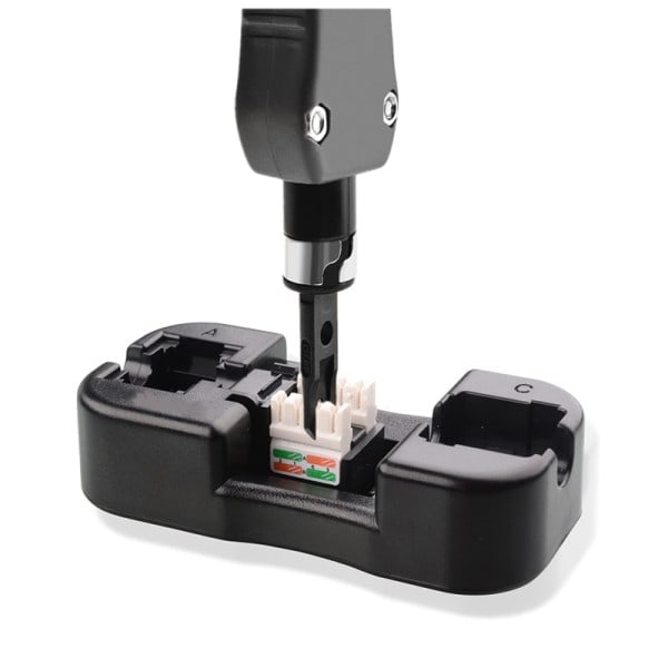 Universal RJ45 Cat6/Cat5E/Rj11/12 Keystone Jack Punch Down Stand Wiring Værktøj Modul Holder