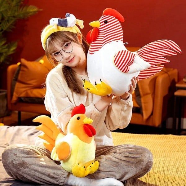 Realistisk Hane Kylling Plysj Leker Fylt Dyr Plysj Dukke Kawaii Gaver til Barn Klem Leker
