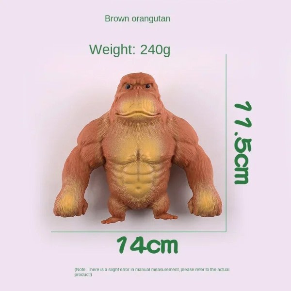 Stor Kæmpe Orangutang Legetøj Squishy Squeeze Dukke Relief Sjovt Legetøj