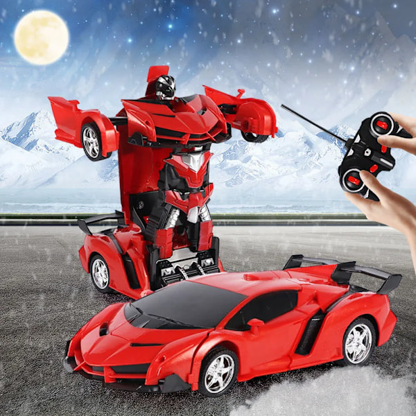 Kaukosäädin RC Auto Transformaatio Robotit Urheilu Ajoneuvo Malli Kaukosäädin 2 1 Deformaatio Auto