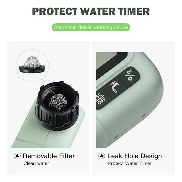 Automatisk vatten timer trädgård digital bevattning maskin intelligent sprinkler används utomhus för spara vatten&Time