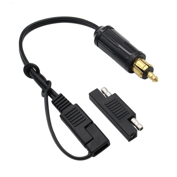 Batteri Adapter Kontakt Kabel DIN Hella Powerlet Plug to SAE för BMW Motorcykel