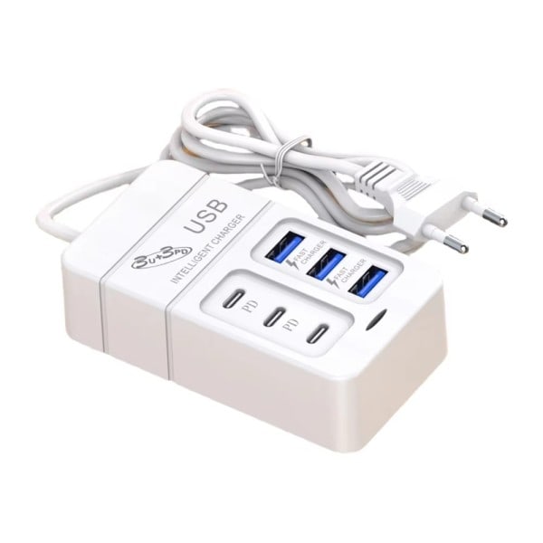 35W Multiport USB lader PD Type C Rask Lading