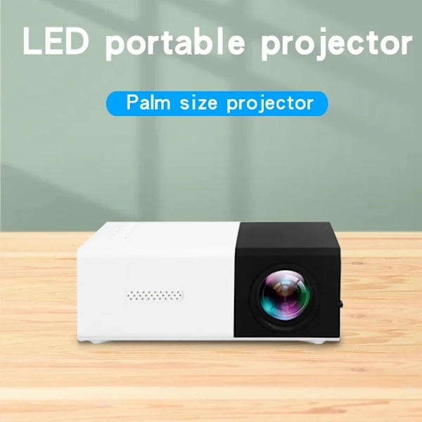 Bärbar Hem Video Projektor Support EU Plug Typ Home Theater