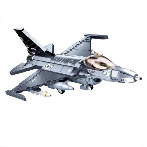 Multifunktionell Fighter Pilot MOC Modell Byggnad Klossar Klossar Leksaker
