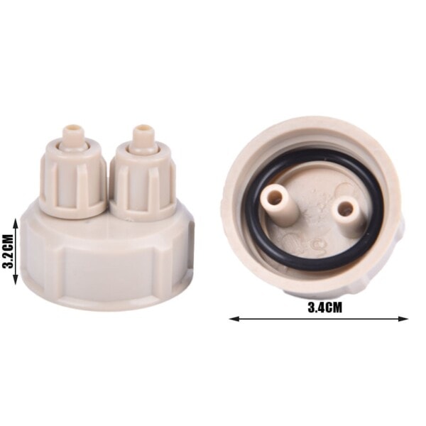 2stk Akvarium Multifunksjon DIY CO2 System Kit Generator Flaske hette